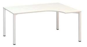 Alfa Office Alfa 200 ergo irodai asztal, 180 x 120 x 74,2 cm, jobbos kivitel, fehér mintázat, RAL9010%
