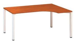 Alfa Office Alfa 200 ergo irodai asztal, 180 x 120 x 74,2 cm, jobbos kivitel, cseresznye mintázat, RAL9010%