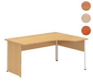 Alfa Office Alfa 100 ergo irodai asztal, 180 x 120 x 73,5 cm, jobbos kivitel, cseresznye mintázat%