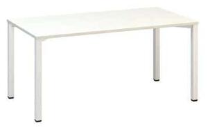 Alfa Office Alfa 200 irodai asztal, 160 x 80 x 74,2 cm, egyenes kivitel, fehér mintázat, RAL9010%
