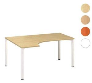 Alfa Office Alfa 200 ergo irodai asztal, 180 x 120 x 74,2 cm, balos kivitel, bükk Bavaria mintázat, RAL9010%
