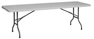 Kerti asztal összecsukható HDPE 240cm, szürke