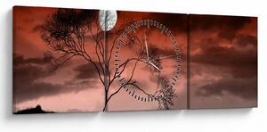 Kép - Hold megvilágítja az éjszakát (órával) (90x30 cm)