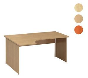 Alfa Office Alfa 100 ergo irodai asztal, 180 x 120 x 73,5 cm, balos kivitel, dió mintázat%