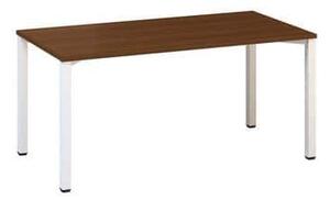 Alfa Office Alfa 200 irodai asztal, 160 x 80 x 74,2 cm, egyenes kivitel, dió mintázat, RAL9010%
