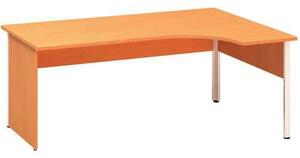 Alfa Office Alfa 100 ergo irodai asztal, 180 x 120 x 73,5 cm, jobbos kivitel, bükk Bavaria mintázat%