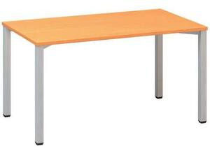 Alfa Office Alfa 200 irodai asztal, 140 x 80 x 74,2 cm, egyenes kivitel, bükk Bavaria mintázat, RAL9022%