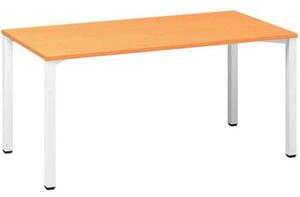 Alfa Office Alfa 200 irodai asztal, 160 x 80 x 74,2 cm, egyenes kivitel, bükk Bavaria mintázat, RAL9010%