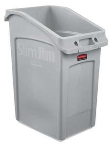Rubbermaid Slim Jim Under Counter műanyag szemetesek szelektált hulladékgyűjtésre, 87 literes térfogat, szürke