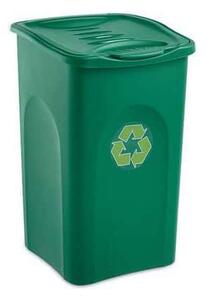 BEGREEN műanyag szemetesek szelektált hulladékgyűjtésre, 50 literes térfogat, zöld