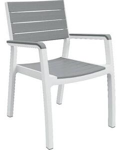 Kerti szék Harmony, fehér/szürke