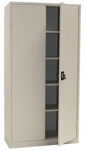 Manutan Expert Manutan 2000 magas irattartó fém szekrény, 195 x 100 x 45 cm, fehér/fehér%