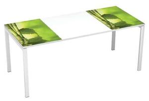 Manutan Easy Office irodai asztal, 180 x 80 x 75 cm, zen