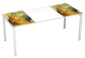 Manutan Easy Office irodai asztal, 180 x 80 x 75 cm, monokróm