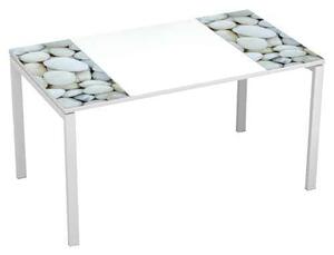 Manutan Easy Office irodai asztal, 140 x 80 x 75 cm, kavicsok