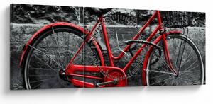 Kép - Történelmi kerékpár (órával) (90x30 cm)
