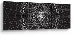 Kép - Óra absztrakciója (órával) (90x30 cm)