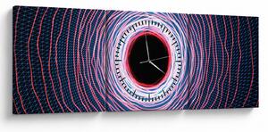 A kör absztrakció képe (órával) (90x30 cm)