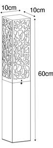 Modern kültéri oszlop fekete 60 cm IP44 - Nicole