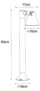 Modern kültéri oszlop rozsdabarna 60 cm IP44 állítható - Ciara
