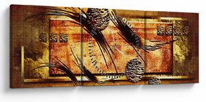 Az absztrakció képe (órával) (90x30 cm)