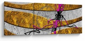 Az absztrakció képe (órával) (90x30 cm)