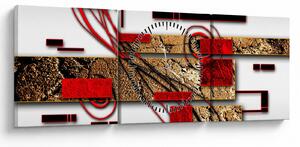 Az absztrakció képe (órával) (90x30 cm)