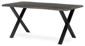 Étkezőasztal 160x90 cm MDF szürke tölgy