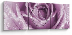 Egy rózsa virág részlete (órával) (90x30 cm)