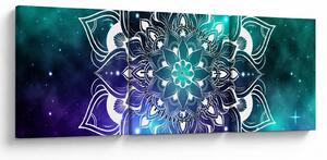 Absztrakció képe (órával) (90x30 cm)