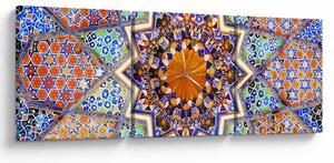 Mozaik kép (órával) (90x30 cm)