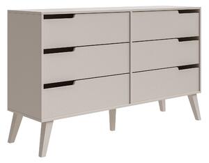 Komód Otis II, Laminált forgácslap, 80x137x40cm, Kasmír