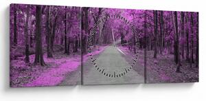 Kép - Út a parkon (órával) (90x30 cm)