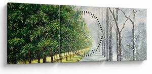 Kép - Tél versus nyár (órával) (90x30 cm)