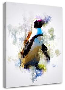 Gario Vászonkép Színes pingvin - Cornel Vlad Méret: 40 x 60 cm
