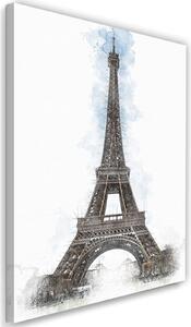 Gario Vászonkép Eiffel-torony kézzel festett formában - Cornel Vlad Méret: 40 x 60 cm