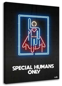 Gario Vászonkép Superman neon - Rubiant Méret: 40 x 60 cm