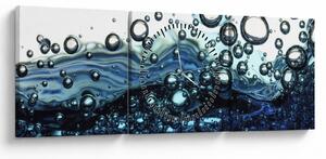 A buborékok képe (órával) (90x30 cm)