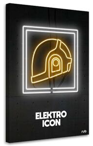 Gario Vászonkép Neon elektromos ikon - Rubiant Méret: 40 x 60 cm