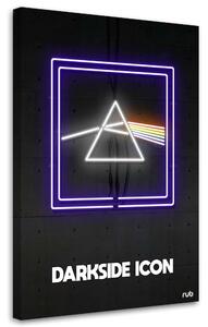 Gario Vászonkép Neon háromszög ikon - Rubiant Méret: 40 x 60 cm