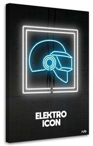 Gario Vászonkép Neon elektromos kék ikon - Rubiant Méret: 40 x 60 cm