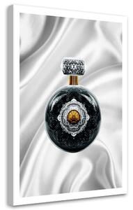 Gario Vászonkép Szürke parfüm fehér háttéren - Rubiant Méret: 40 x 60 cm