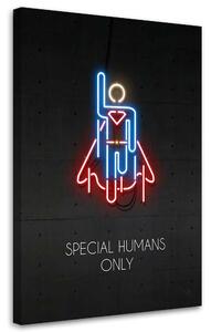 Gario Vászonkép Neon superman - Rubiant Méret: 40 x 60 cm