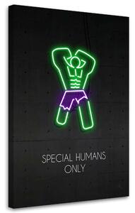 Gario Vászonkép Neon Hulk - Rubiant Méret: 40 x 60 cm