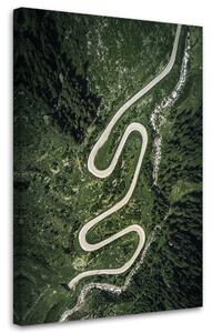 Gario Vászonkép Kanyargós út az erdőben - Nikita Abakumov Méret: 40 x 60 cm