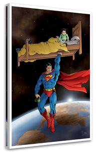 Gario Vászonkép Super-Man megment egy gyereket - Saqman Méret: 40 x 60 cm