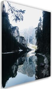 Gario Vászonkép A tóban tükrözodo hegyek - Dmitry Belov Méret: 40 x 60 cm