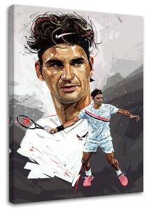 Gario Vászonkép Roger Federer - Dmitry Belov Méret: 40 x 60 cm