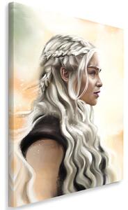 Gario Vászonkép Trónok harca, Daenerys Targaryen portréja - Dmitry Belov Méret: 40 x 60 cm