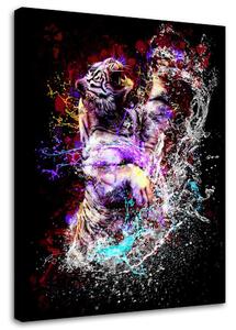 Gario Vászonkép Szivárványos tigris - Dmitry Belov Méret: 40 x 60 cm